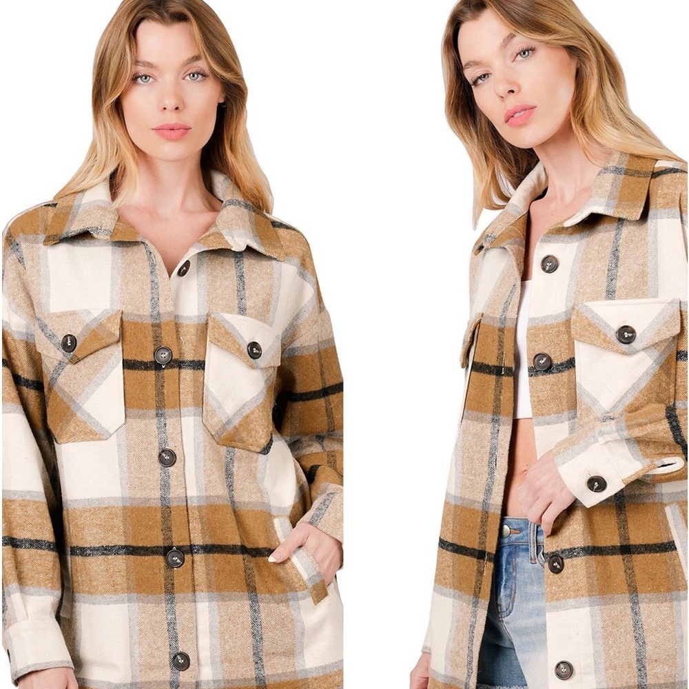 🍁🍁🍁Plaid Shacket🍁🍁🍁